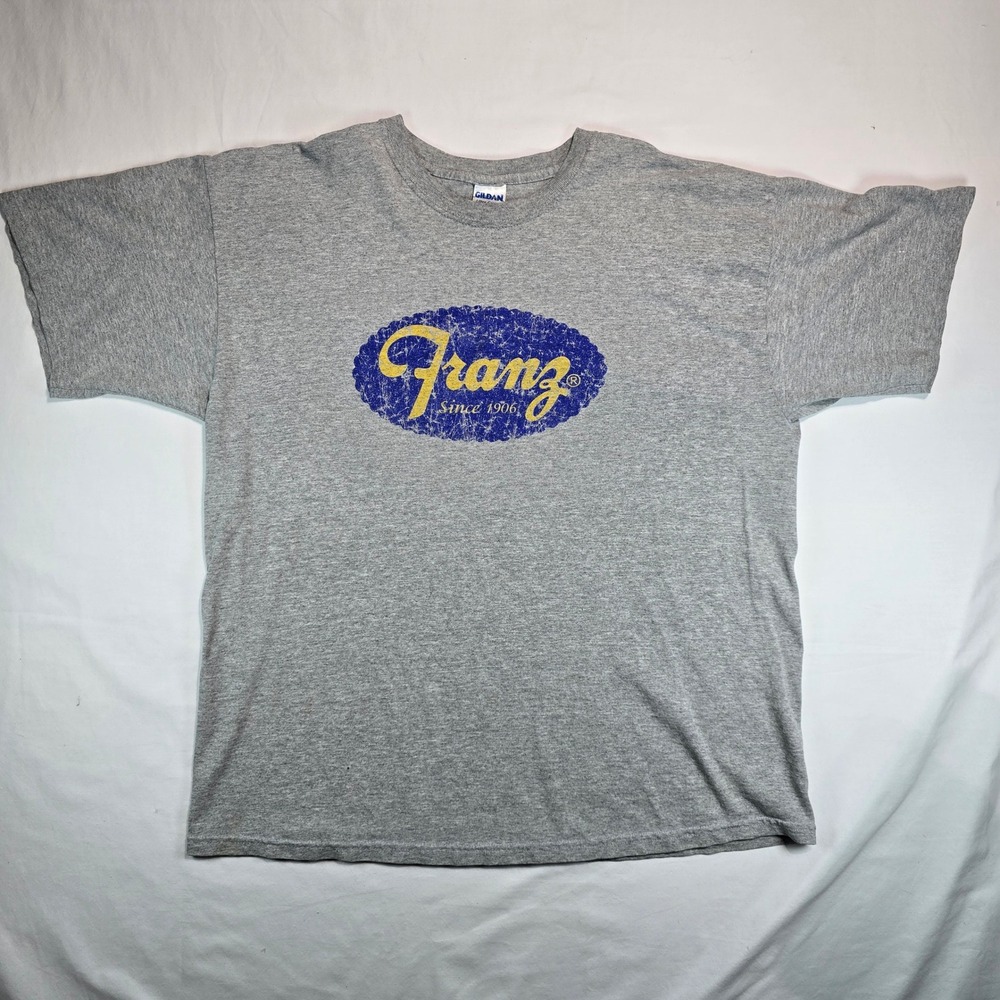 Franz Bakery The Good Bread Graphic T-Shirt Mens XL Gray Gildan Ultra Cotton Tee